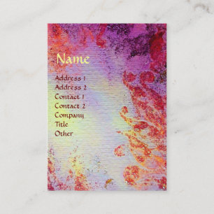 ABSTRACT GOLD MAGIC SWIRLS MONOGRAM BUSINESS CARD