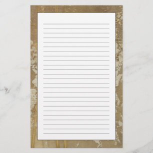 Abstract Gold Painting with Silver Speckles
