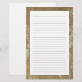 Abstract Gold Painting with Silver Speckles (Front/Back)