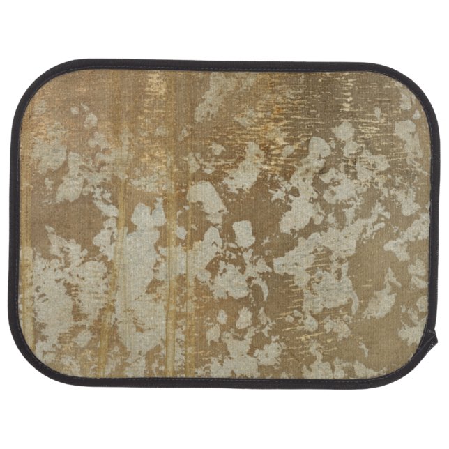 Abstract Gold Painting with Silver Speckles Car Mat (Rear)