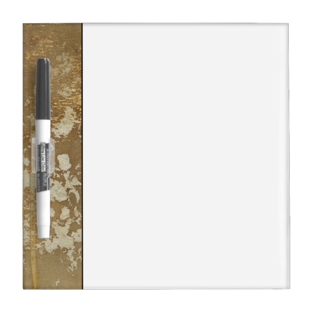 Abstract Gold Painting with Silver Speckles Dry-Erase Board (Front)