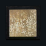 Abstract Gold Painting with Silver Speckles Jewelry Box<br><div class="desc">Megan Meagher created this abstract gold painting that features silver speckles. A very contemporary piece,  art lovers should add this piece to their collection ASAP!</div>