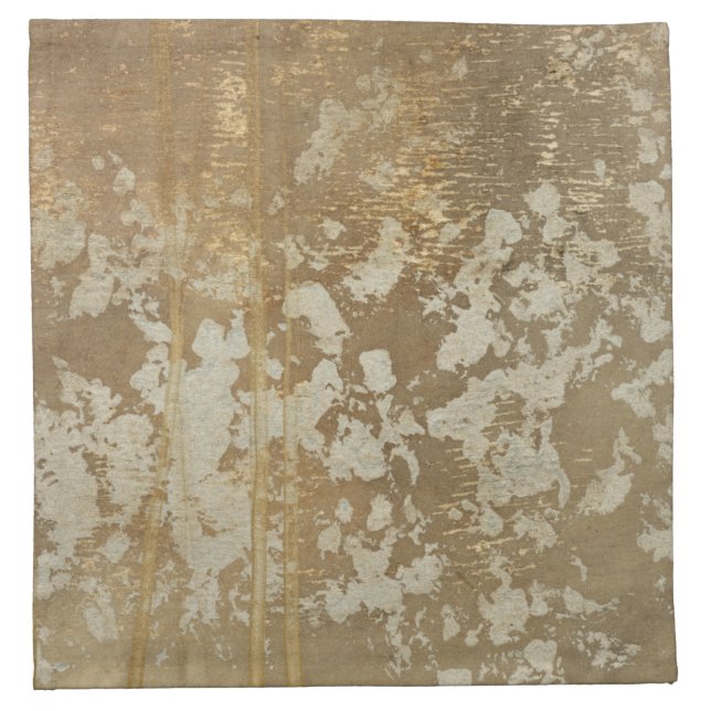 Abstract Gold Painting with Silver Speckles Napkin (Front)
