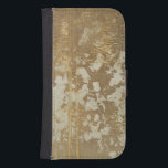 Abstract Gold Painting with Silver Speckles Phone Wallet<br><div class="desc">Megan Meagher created this abstract gold painting that features silver speckles. A very contemporary piece,  art lovers should add this piece to their collection ASAP!</div>