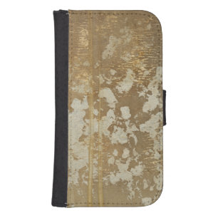 Abstract Gold Painting with Silver Speckles Phone Wallet