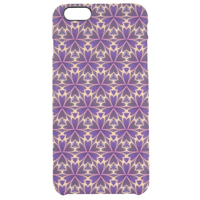 Abstract Gold Pink Flowers Uncommon iPhone Case (Back)