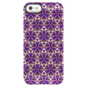 Abstract Gold Pink Flowers Permafrost iPhone SE/5/5s Case