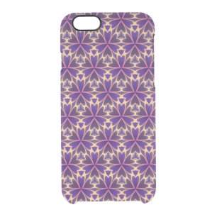 Abstract Gold Pink Flowers Clear iPhone 6/6S Case
