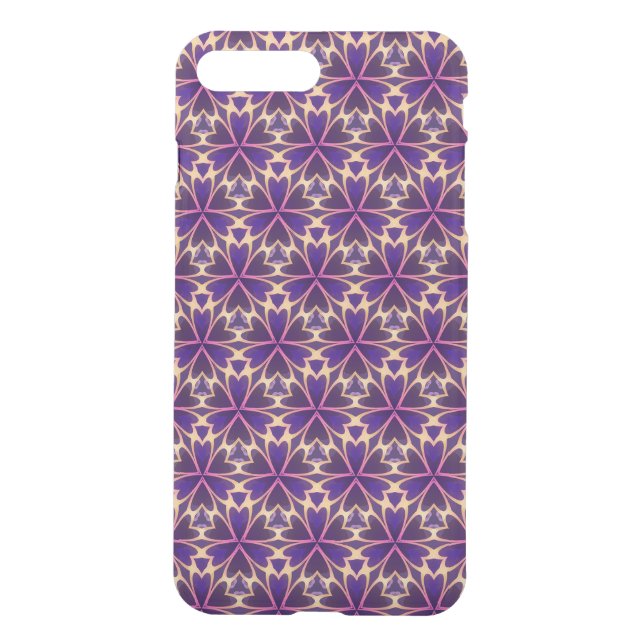 Abstract Gold Pink Flowers Uncommon iPhone Case (Back)