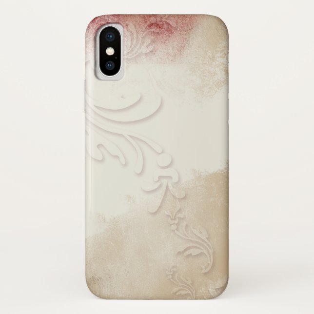 Abstract Gold Red Gray Art  Case-Mate iPhone Case (Back)