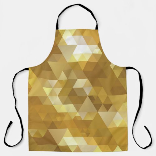 Abstract Gold Triangle Texture Apron