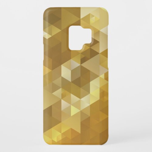Abstract Gold Triangle Texture Case_Mate Samsung Galaxy S9 Case
