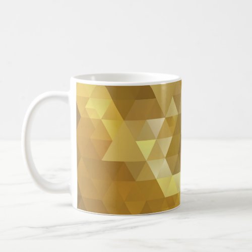 Abstract Gold Triangle Texture Coffee Mug