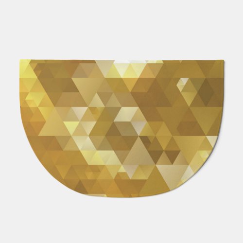 Abstract Gold Triangle Texture Doormat