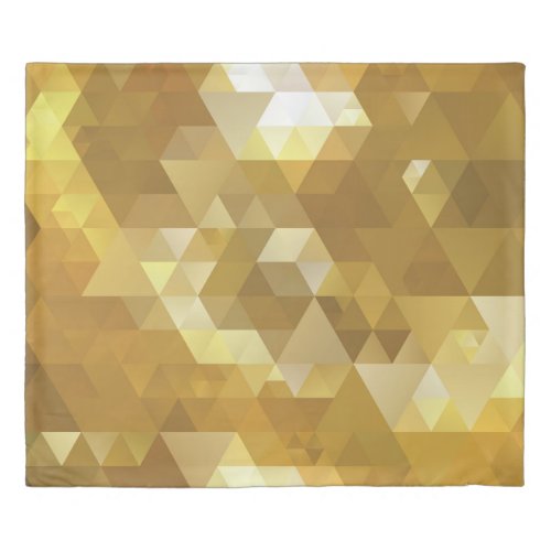 Abstract Gold Triangle Texture Duvet Cover
