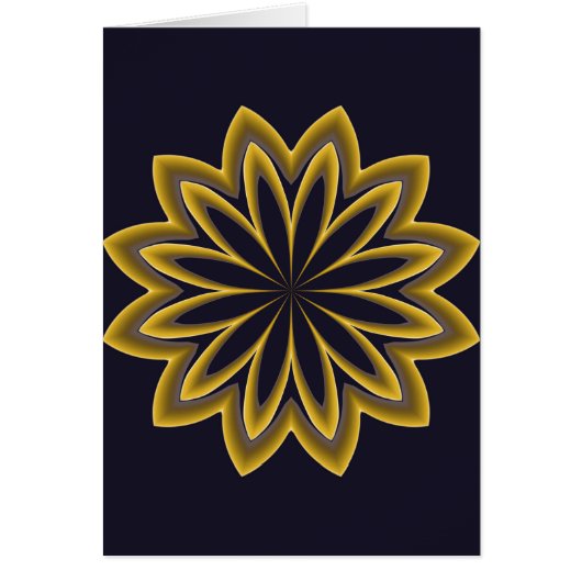 Abstract Golden Flower (Front)