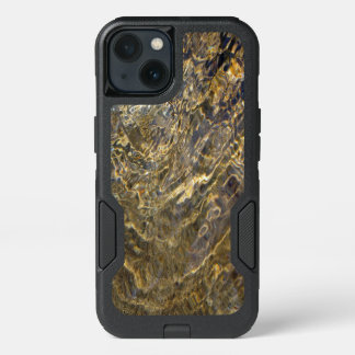 Abstract Golden Fountain Water iPhone 13 Case
