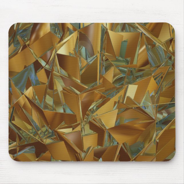 abstract golden mouse pad (Front)