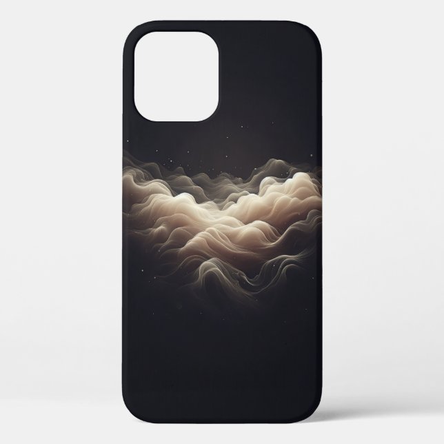 Abstract Golden Nebula Phone Case Dreamy Gold Dust (Back)