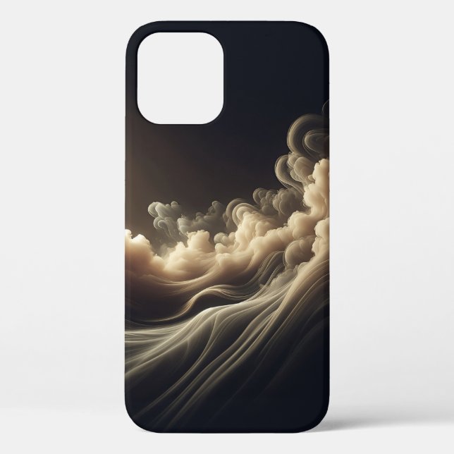 Abstract Golden Nebula Phone Case Dreamy Gold Dust (Back)