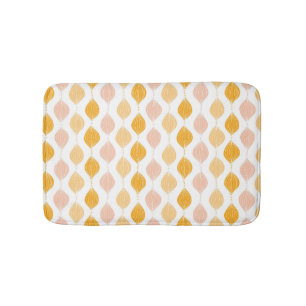 Abstract golden ogee pattern background bathroom mat
