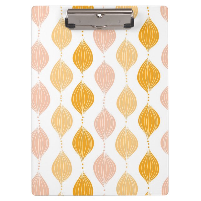 Abstract golden ogee pattern background clipboard (Front)