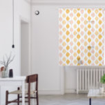 Abstract golden ogee pattern background sheer curtains