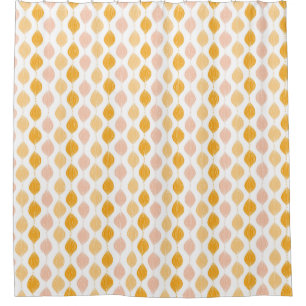 Abstract golden ogee pattern background shower curtain