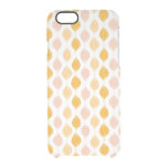 Abstract golden ogee pattern background clear iPhone 6/6S case