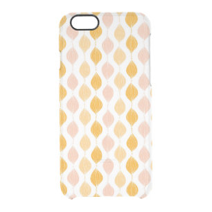 Abstract golden ogee pattern background clear iPhone 6/6S case