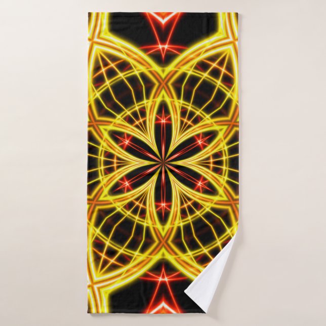 Abstract golden stage light. bath towel (Bath Towel)