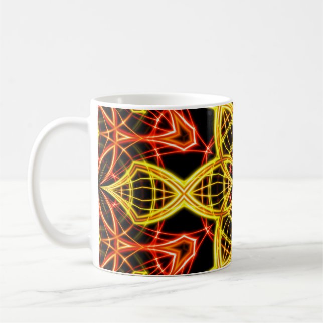 Abstract golden stage light. coffee mug (Left)