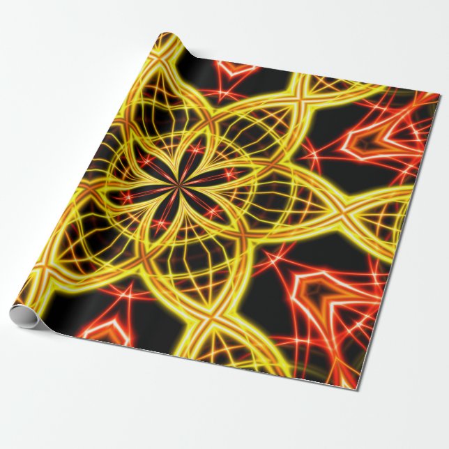 Abstract golden stage light. wrapping paper (Unrolled)