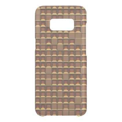 Abstract golden topless pyramid 3D-pattern Uncommon Samsung Galaxy S8 Case