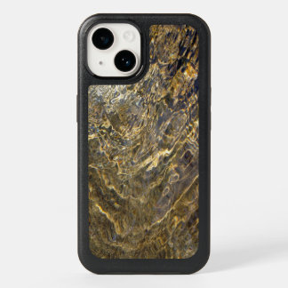 Abstract Golden Water Fractal Photo OtterBox iPhone 14 Case