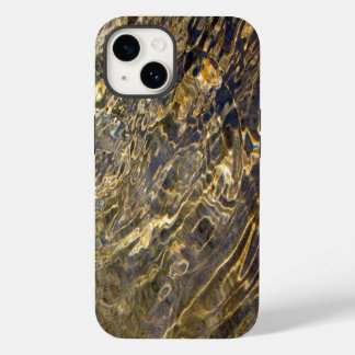 Abstract Golden Water Ripples Case-Mate iPhone 14 Case