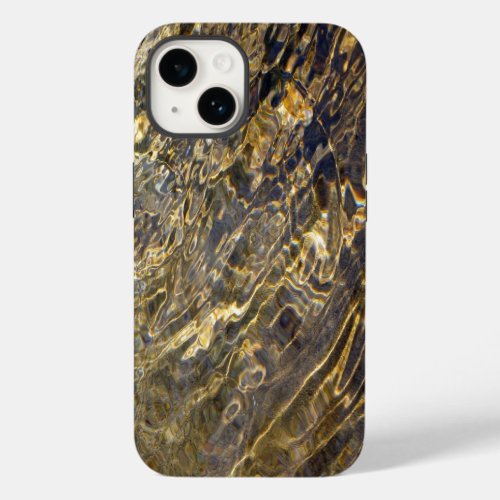 Abstract Golden Water Ripples Case_Mate iPhone 14 Case