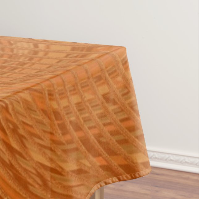 Abstract Golden Waves Tablecloth (In Situ)