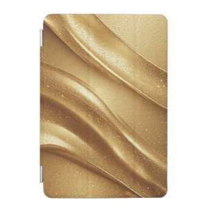Abstract Golden Waves With Sparkling Glitter iPad Mini Cover