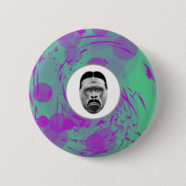 Abstract Gorilla Button (Front)