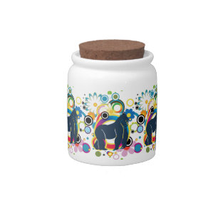 Abstract Gorilla Candy Jar