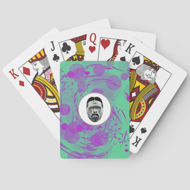 Abstract Gorilla Playing Cards (Back)