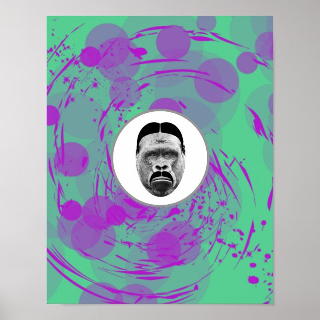Abstract Gorilla Poster (Front)