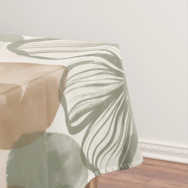 Abstract Gouache Floral Composition Tablecloth (In Situ)