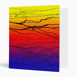Abstract Gradient 3 Ring Binder