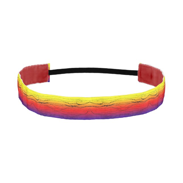 Abstract Gradient Athletic Headband (Front)