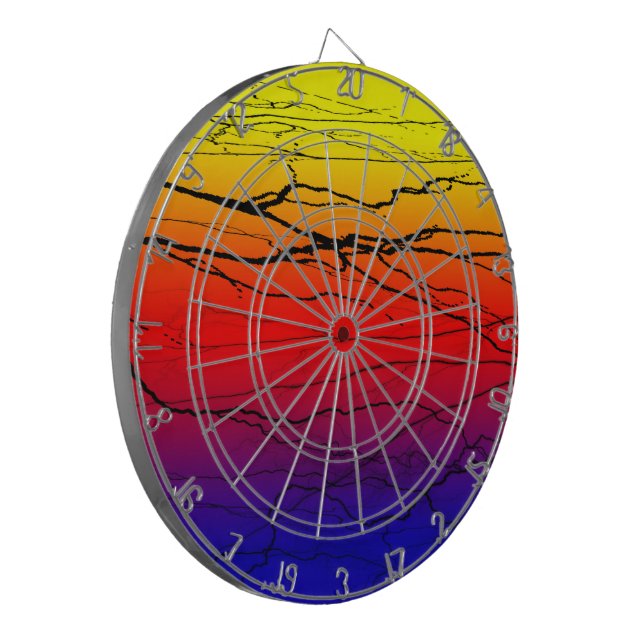 Abstract Gradient Dart Board (Front Left)