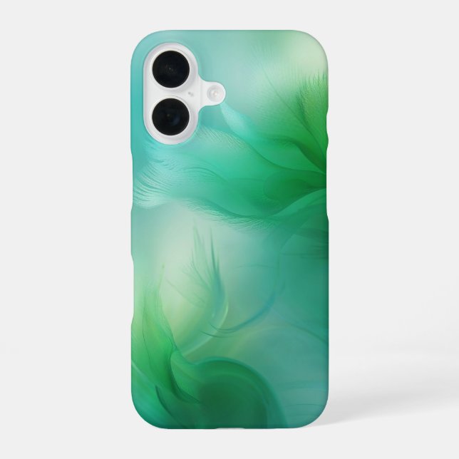 Abstract Gradient Green and Blue  Iphone Case (Back)