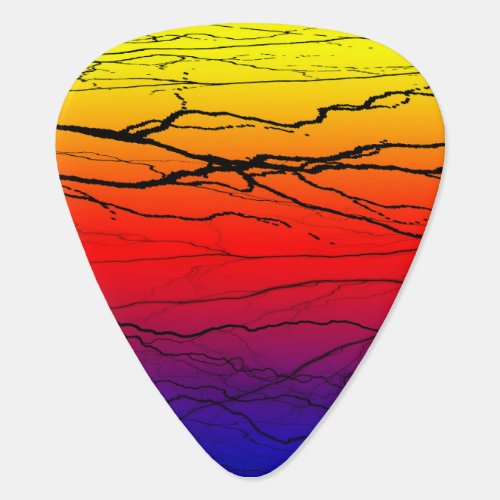 Abstract Gradient Guitar Pick