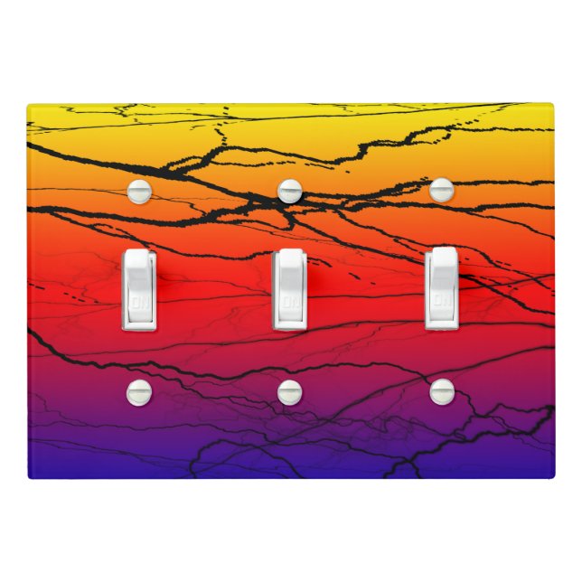 Abstract Gradient Light Switch Cover (In Situ)